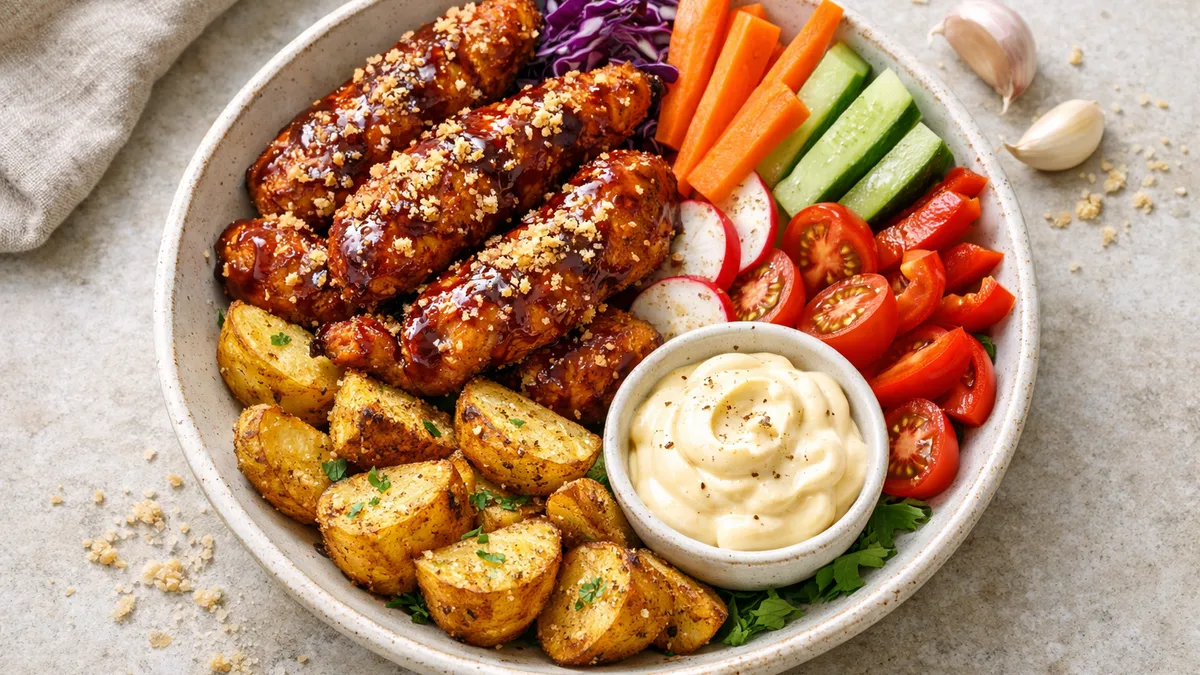 Tenders de poulet BBQ & potatoes