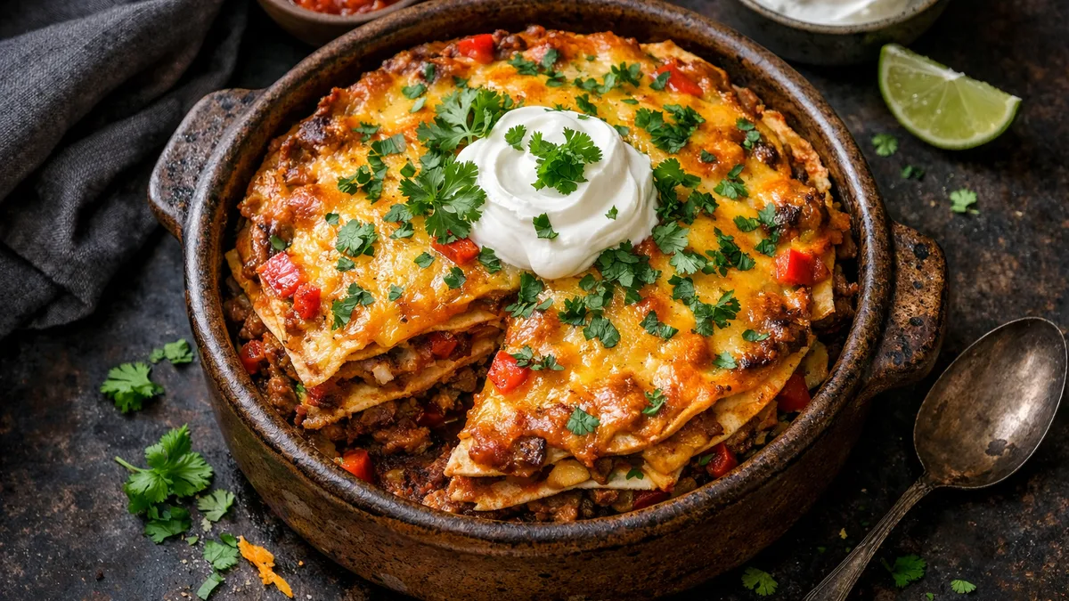 Tortillas gratinées façon Taco Torte
