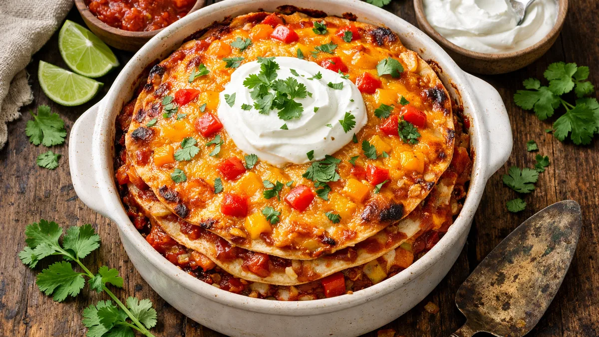 Tortillas gratinées façon Taco Torte