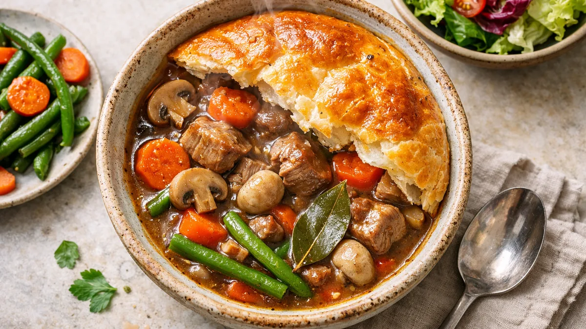 Tourte de mijoté de veau