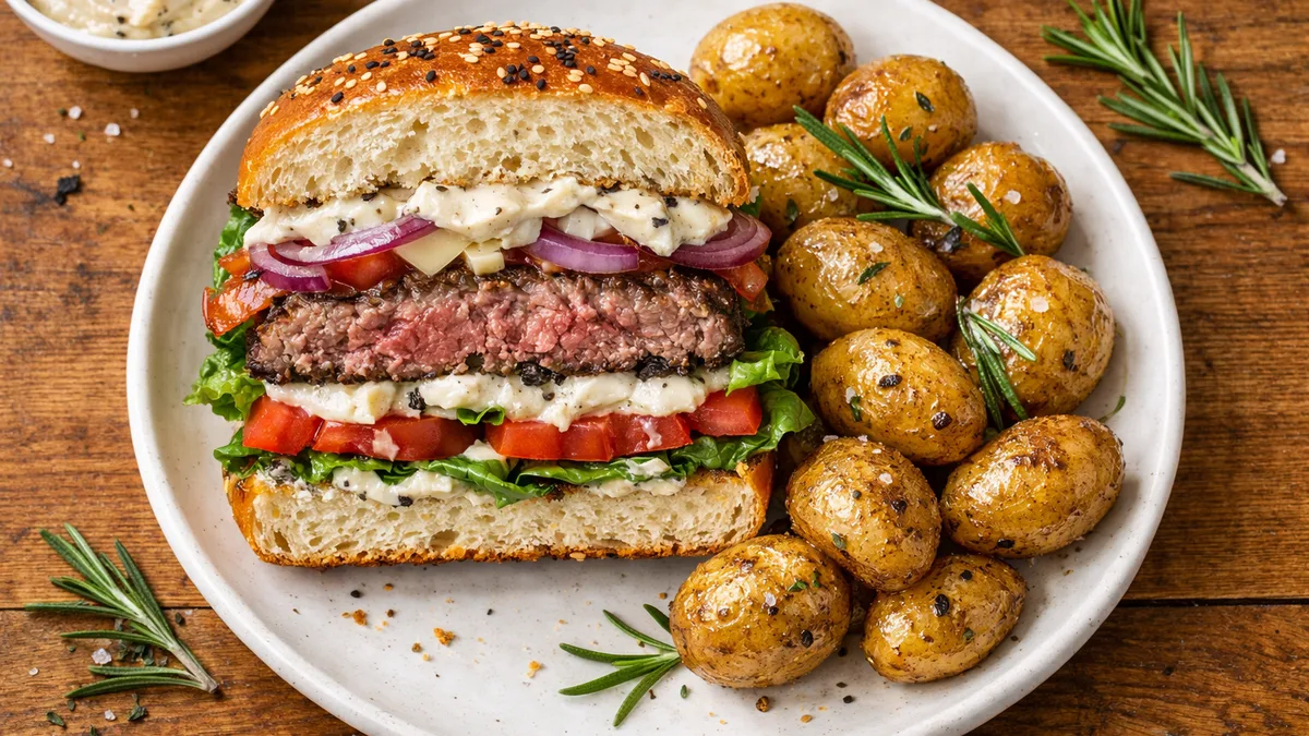 Le Truffé : burger au fromage à la truffe