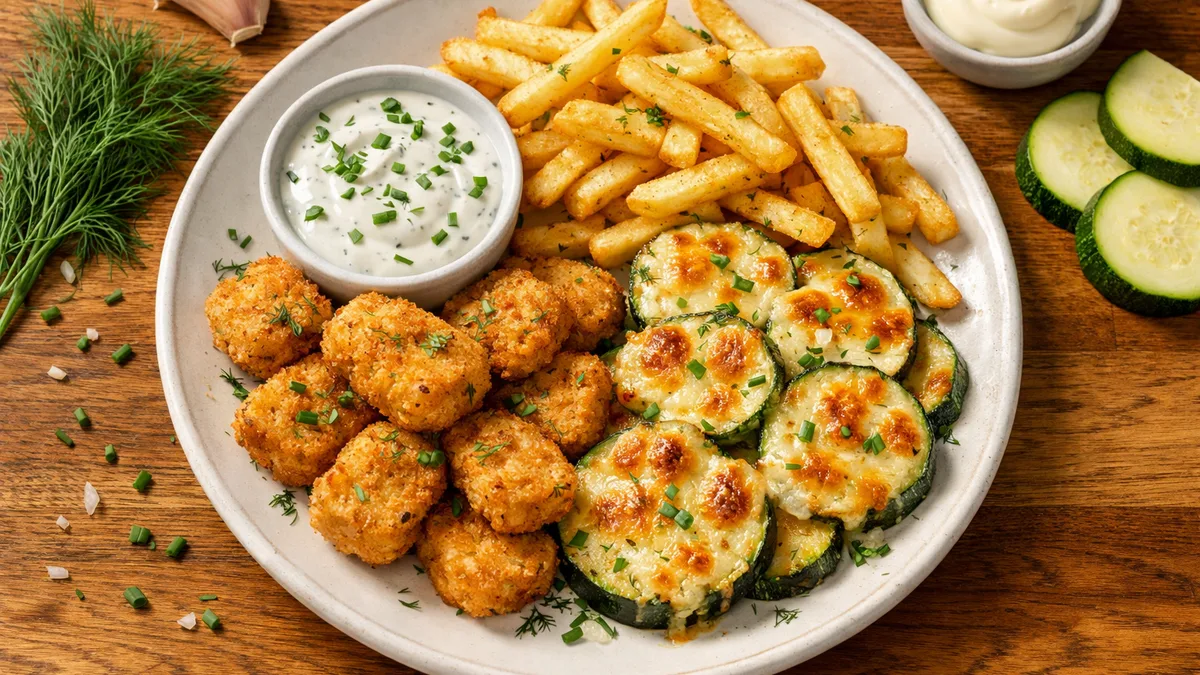Le Végé : nuggets de blé & sauce ranch maison