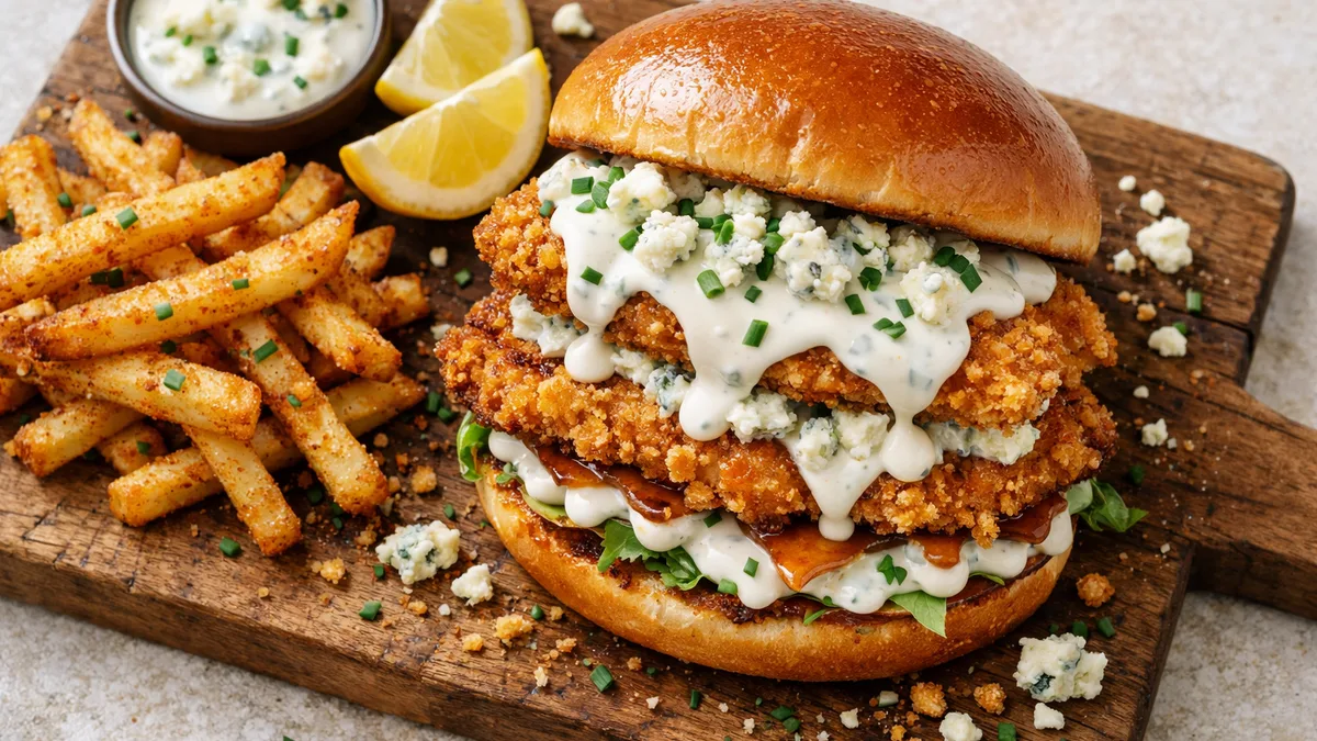 Le Western : poulet & sauce ranch au bleu