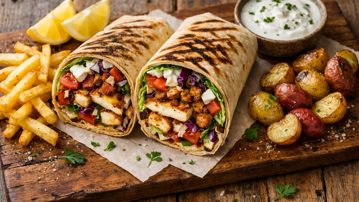 Wraps de fromage grillé façon kebab berlinois